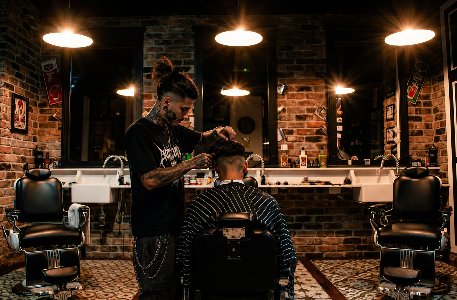 Produtos de barbearia e finalização